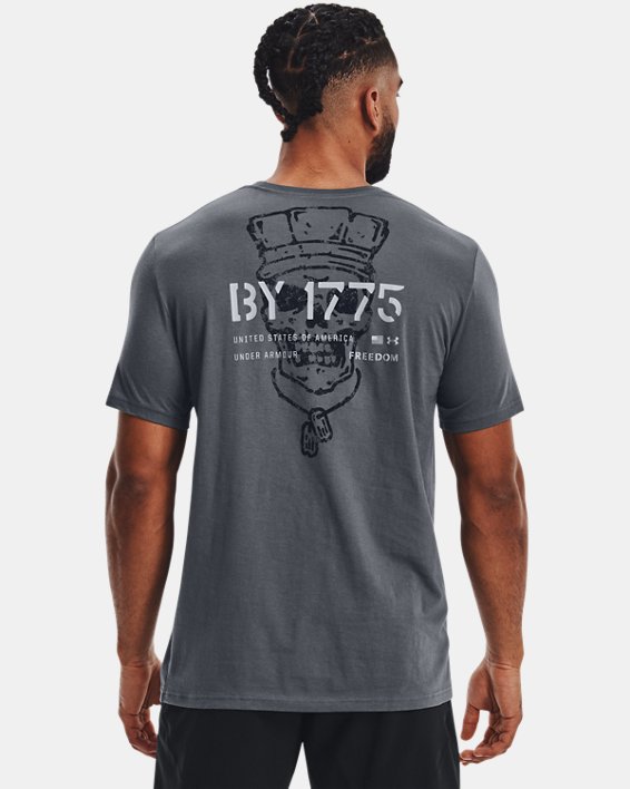 Men's UA Freedom By 1775 T-Shirt, Gray, pdpMainDesktop image number 1